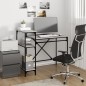 vidaXL Schreibtisch mit Regal Grau Sonoma 105x50x90 cm Holzwerkstoff vidaXL Schreibtisch mit Regal Grau Sonoma 105x50x90 cm Holzwerkstoff