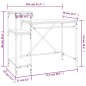 vidaXL Schreibtisch mit Regal Grau Sonoma 105x50x90 cm Holzwerkstoff vidaXL Schreibtisch mit Regal Grau Sonoma 105x50x90 cm Holzwerkstoff