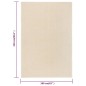 vidaXL Teppich Kurzflor 160x230 cm Creme vidaXL Teppich Kurzflor 160x230 cm Creme