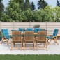 vidaXL Gartenstühle mit Auflagen 8 Stk. Massivholz Teak vidaXL Gartenstühle mit Auflagen 8 Stk. Massivholz Teak