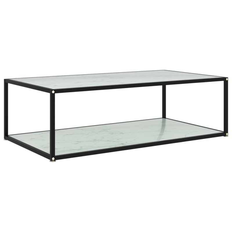 vidaXL Couchtisch Weiß 120x60x35 cm Hartglas vidaXL Couchtisch Weiß 120x60x35 cm Hartglas