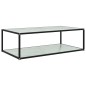 vidaXL Couchtisch Weiß 120x60x35 cm Hartglas vidaXL Couchtisch Weiß 120x60x35 cm Hartglas