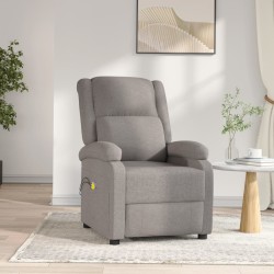 vidaXL Massagesessel Elektrisch Taupe Stoff