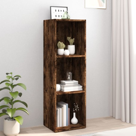 vidaXL Bücherschrank/TV-Schrank Räuchereiche 36x30x114cm Holzwerkstoff