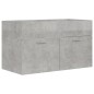 vidaXL Waschbeckenunterschrank Betongrau 80x38,5x46 cm Holzwerkstoff vidaXL Waschbeckenunterschrank Betongrau 80x38,5x46 cm Holzwerkstoff