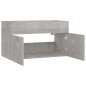 vidaXL Waschbeckenunterschrank Betongrau 80x38,5x46 cm Holzwerkstoff vidaXL Waschbeckenunterschrank Betongrau 80x38,5x46 cm Holzwerkstoff