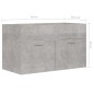 vidaXL Waschbeckenunterschrank Betongrau 80x38,5x46 cm Holzwerkstoff vidaXL Waschbeckenunterschrank Betongrau 80x38,5x46 cm Holzwerkstoff