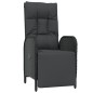 vidaXL 4-tlg. Garten-Essgruppe mit Kissen Schwarz Poly Rattan vidaXL 4-tlg. Garten-Essgruppe mit Kissen Schwarz Poly Rattan