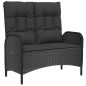 vidaXL 4-tlg. Garten-Essgruppe mit Kissen Schwarz Poly Rattan vidaXL 4-tlg. Garten-Essgruppe mit Kissen Schwarz Poly Rattan