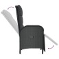 vidaXL 4-tlg. Garten-Essgruppe mit Kissen Schwarz Poly Rattan vidaXL 4-tlg. Garten-Essgruppe mit Kissen Schwarz Poly Rattan