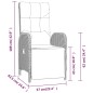 vidaXL 4-tlg. Garten-Essgruppe mit Kissen Schwarz Poly Rattan vidaXL 4-tlg. Garten-Essgruppe mit Kissen Schwarz Poly Rattan