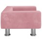 vidaXL Hundebett Rosa 50x40x26,5 cm Samt vidaXL Hundebett Rosa 50x40x26,5 cm Samt