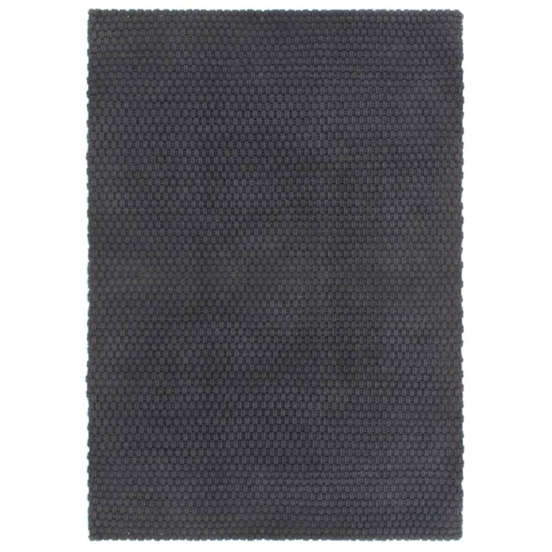 vidaXL Teppich Rechteckig Anthrazit 200x300 cm Baumwolle vidaXL Teppich Rechteckig Anthrazit 200x300 cm Baumwolle