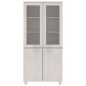 vidaXL Highboard HAMAR Massivholz Kiefer Weiß vidaXL Highboard HAMAR Massivholz Kiefer Weiß