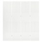 vidaXL 4-tlg. Raumteiler Weiß 160x180 cm Stahl vidaXL 4-tlg. Raumteiler Weiß 160x180 cm Stahl