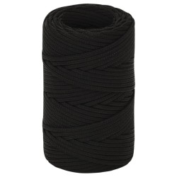 vidaXL Arbeitsseil Schwarz 2 mm 25 m Polyester