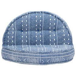 Pouf 100x20 cm Indigo Stoff