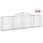 vidaXL Gabionen mit Hochbogen 20 Stk. 300x30x80/100cm Verzinktes Eisen vidaXL Gabionen mit Hochbogen 20 Stk. 300x30x80/100cm Verzinktes Eisen