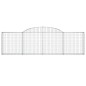 vidaXL Gabionen mit Hochbogen 20 Stk. 300x30x80/100cm Verzinktes Eisen vidaXL Gabionen mit Hochbogen 20 Stk. 300x30x80/100cm Verzinktes Eisen