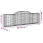 vidaXL Gabionen mit Hochbogen 20 Stk. 300x30x80/100cm Verzinktes Eisen vidaXL Gabionen mit Hochbogen 20 Stk. 300x30x80/100cm Verzinktes Eisen