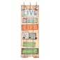 vidaXL Wandgarderobe mit 6 Haken 120 x 40 cm "LIVE LIFE" vidaXL Wandgarderobe mit 6 Haken 120 x 40 cm "LIVE LIFE"