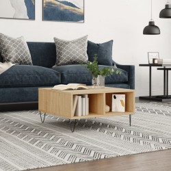 vidaXL Couchtisch Sonoma-Eiche 60x60x30 cm Holzwerkstoff