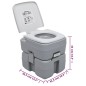 vidaXL Tragbare Camping-Toilette mit Wasserbehälter vidaXL Tragbare Camping-Toilette mit Wasserbehälter