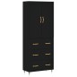 vidaXL Highboard Schwarz 69,5x34x180 cm Holzwerkstoff vidaXL Highboard Schwarz 69,5x34x180 cm Holzwerkstoff