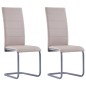 Freischwinger 2 Stk. Cappuccino-Braun Kunstleder Freischwinger 2 Stk. Cappuccino-Braun Kunstleder