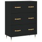 vidaXL Highboard Schwarz 69,5x34x180 cm Holzwerkstoff vidaXL Highboard Schwarz 69,5x34x180 cm Holzwerkstoff