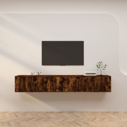 vidaXL TV-Wandschränke 3 Stk. Räuchereiche 80x34,5x40 cm