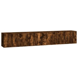 vidaXL TV-Wandschränke 3 Stk. Räuchereiche 80x34,5x40 cm