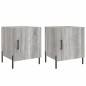 vidaXL Nachttische 2 Stk. Grau Sonoma 40x40x50 cm Holzwerkstoff