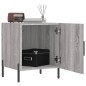 vidaXL Nachttische 2 Stk. Grau Sonoma 40x40x50 cm Holzwerkstoff