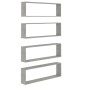 vidaXL Würfelregale 4 Stk. Betongrau 100x15x30 cm Holzwerkstoff vidaXL Würfelregale 4 Stk. Betongrau 100x15x30 cm Holzwerkstoff