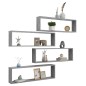 vidaXL Würfelregale 4 Stk. Betongrau 100x15x30 cm Holzwerkstoff vidaXL Würfelregale 4 Stk. Betongrau 100x15x30 cm Holzwerkstoff