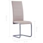 Freischwinger 2 Stk. Cappuccino-Braun Kunstleder Freischwinger 2 Stk. Cappuccino-Braun Kunstleder