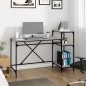 vidaXL Schreibtisch mit Regal Grau Sonoma 135x50x90 cm Holzwerkstoff vidaXL Schreibtisch mit Regal Grau Sonoma 135x50x90 cm Holzwerkstoff
