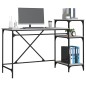vidaXL Schreibtisch mit Regal Grau Sonoma 135x50x90 cm Holzwerkstoff vidaXL Schreibtisch mit Regal Grau Sonoma 135x50x90 cm Holzwerkstoff