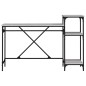 vidaXL Schreibtisch mit Regal Grau Sonoma 135x50x90 cm Holzwerkstoff vidaXL Schreibtisch mit Regal Grau Sonoma 135x50x90 cm Holzwerkstoff