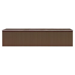 vidaXL Gerätehaus Braun 257x779x181 cm Verzinkter Stahl