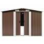 vidaXL Gerätehaus Braun 257x779x181 cm Verzinkter Stahl vidaXL Gerätehaus Braun 257x779x181 cm Verzinkter Stahl