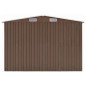 vidaXL Gerätehaus Braun 257x779x181 cm Verzinkter Stahl vidaXL Gerätehaus Braun 257x779x181 cm Verzinkter Stahl