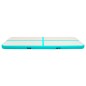 vidaXL Aufblasbare Gymnastikmatte mit Pumpe 500x100x15 cm PVC Grün vidaXL Aufblasbare Gymnastikmatte mit Pumpe 500x100x15 cm PVC Grün