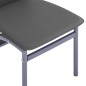 Esszimmerstühle 4 Stk. Grau Kunstleder Esszimmerstühle 4 Stk. Grau Kunstleder