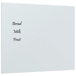 vidaXL Magnettafel Wandmontage Weiß 60x50 cm Hartglas