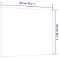 vidaXL Magnettafel Wandmontage Weiß 60x50 cm Hartglas vidaXL Magnettafel Wandmontage Weiß 60x50 cm Hartglas