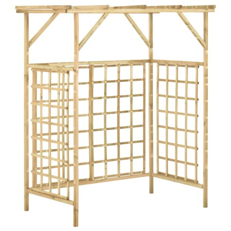 vidaXL Pergola für 2 Mülltonnen Kiefernholz Imprägniert 