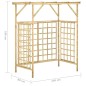 vidaXL Pergola für 2 Mülltonnen Kiefernholz Imprägniert vidaXL Pergola für 2 Mülltonnen Kiefernholz Imprägniert