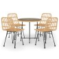 vidaXL 5-tlg. Garten-Essgruppe Poly Rattan vidaXL 5-tlg. Garten-Essgruppe Poly Rattan